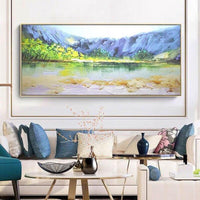 Hand Painted Modern Beautiful Landscape Abstract Oil Painting On Canvas Wall Art