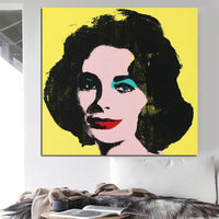 Hand Painted Famous Andy Warhol Female Character Portrait Abstract Art Oil Painting Modern Decor For Livings