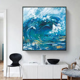 Hand Painted Wall Art Hand Painted Waves Seascape Canvas Art Home Wall Decoration