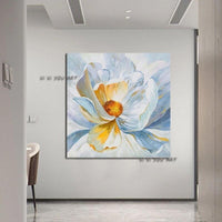 Beautiful Flower For Home Wall Decoration Hand Painted On Canvas Sofa Bedroom