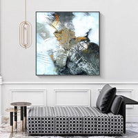 Hand Painted Abstract pictures Wall Art Hand Painted Grey Canvas Art Wall Decoration