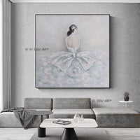 Beautiful Girl Art Modern On The Wall Canvas Painting Decor Bedroom