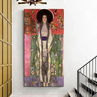 Hand Painted Gustav Klimt Adele No. 2 Abstract Oil Painting Classic Room Decor