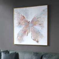 Hand Painted Butterfly Canvas Painting Oil painting Canvas Abstract Animal Wall Art