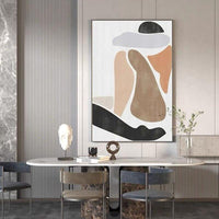 Wall Art Canvas Hand Painted Oil Painting Abstract Line Nude Woman Scandinavian Posters Decoration Mural