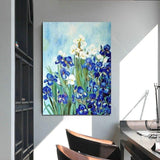 Beautiful Flower Oil Painting Hand Painted Wall Canvas Art Pieces Acrylic Artwork