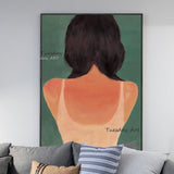 Hand Painted People Oil Painting Woman Sexy Back Abstract Contemporary Art Artworks