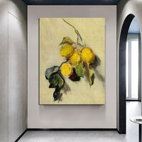 Hand Painted Claude Monet Impression Branch of Lemons1883 Abstract Art Oil Painting s