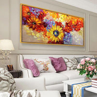 Sunflowers Handpainted Oil Painting Canvas Wall Art Oil Paintings Canvas Abstract Arts d