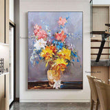 Abstract Flower Hand Painted Art Oil Painting On Canvas Wall Art Picture Decoration For Living Room Home Decoration