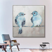 Hand Painted Oil Painting Modern Animals Birds Abstract Canvas Paintings Room Decors