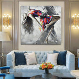 Hand Painted Abstract Figure HandPainted Dancing Men and Women Oil Painting Canvass