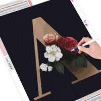 DIY Diamond Painting Kit Cartoon Letter 5D DIY Diamond Text Rhinestones Mosaic Wall Art