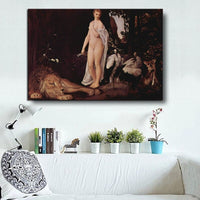 Hand Painted Gustav Klimt Classic Fable Abstract Oil Painting on Canvas Modern Arts Room Decoration