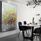 Hand Painted Tree Art Modern Dining Room Background Wall Painting Porch Aisle Murals