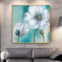 Oil Painting Hand Painted Texture Flower On Canvas Modern Decoration Abstract Wall Art Canvass