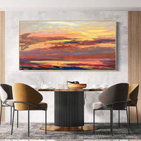 Modern Painting Hand Painted Abstract Beautiful Landscape Oil Painting on Canvass Decor no Framed Art