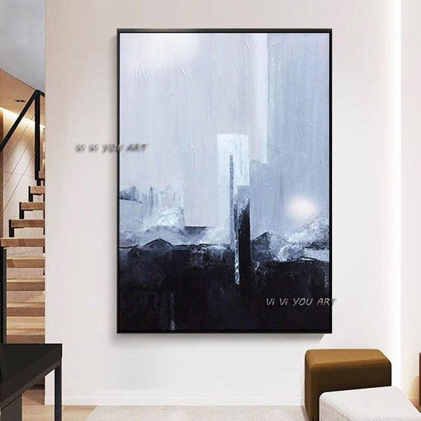 Hand Painted Modern Abstract On Canvas Simple Abstract Hand Painted For Room Decor Wall Art Decoration