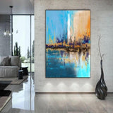 Contemporary Art Abstract Hand Painted Palette Knife Artwork Original Painting On Canvas Art Modern Wall Decor