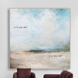 Hand Painted On Canvas Beach Landscape Paintings Artwork Wall Decorative