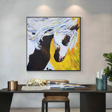 Modern horse Oil Painting Modern Canvas Decor Hand Painted horse Canvas Art Painting Hallway Porch