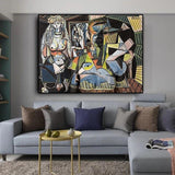 Top aritist Hand Painted Women Of Algiers Picasso on Canvas home decor Wall Art