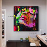 Hand Painted Modern Abstract Fine Art Francoise Nielly Style Artwork Canvas Painting Art