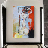 Hand Painted Impression People Oil Painting Nude Woman Abstract Canvas s