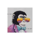 Hand Painted Animal Canvas Gorilla With Glasses Canvas Art painting Decorative Painting