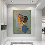 Hand Painted Oil Paintings Picasso Portrait Of Woman Abstract Canvas Wall Art For Home Wall Decor