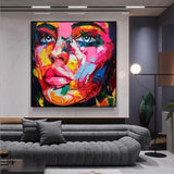 Hand Painted Oil Painting Sexy Lady Figure Portrait Oil Painting Abstract People On Canvas As