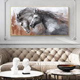 Hand Painted Abstract Horse Oil painting On Canvas Running Horses Wall Art Animals Acrylic Painting