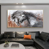 Hand Painted Abstract Horse Oil painting On Canvas Running Horses Wall Art Animals Acrylic Painting