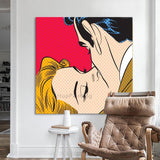 Hand Painted Canvas Painting Roy Lichtenstein Pop Art Cartoon Oil (Hand Pained!)