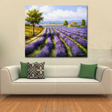 Mediterranean landscape lavender painting wall picture canvas (hand painted)