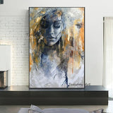 Hand Painted Abstract Oil Painting Fashion Figure Abstract Canvas