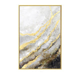 art Hand Painted yellow Golden Foil Painting Foil painting Modern Hand Painted Canvas Art