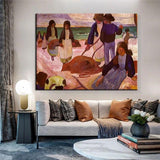 Hand Painted Paul Gauguin Oil Painting Best quality Retro Classic Abstracts Aisle Decor