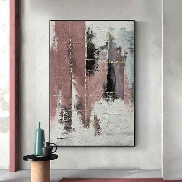 Light Color Hand Painted Modern Abstract Original Oil painting Canvas Scandinavian Decor