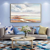 Modern Impressionist Landscape Painting High Quality Hand Painted Abstract On Canvas