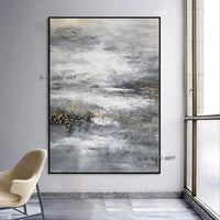 Hand Painted Abstract gold Oil Paintings Salon Wall Decoration Modern Paintings On Canvas Hand Painted Artwork painting