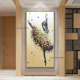 Abstract Art Hand Painted Ballet Painting Home Villa hotel Sitting Room Corridor decor