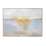 Hand Painted Oil Painting on Canvas Gold Abstract Painting Art d