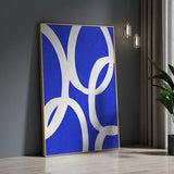 Hot Selling Blue White Acrylic Painting Modern Decor Canvas Wall Art Hand Painted Canvas Oil Painting Unframed