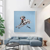 Pop Art Hand Painted Modern Animals Oil Painting On Canvas Hand Painted Abstract Dog