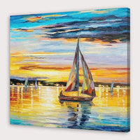 Hand Painted Oil Painting Landscape Seascape Boat Abstract s