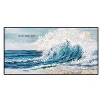 Hand Painted Art Modern Waves Seascape On The Bedroom