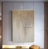 Hand Painted Gold Foil Abstract Painting Hand Painted Oil Painting on Canvas wall Art