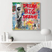 Hand Painted Modern Street Art Oil Painting Art Canvas Abstract Canvas Paintings Decoratives