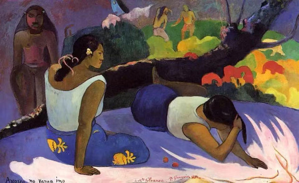 Reclining Tahitian Women 1894 by Paul Gauguin oil Painting Canvas High quality Hand Painted Art Reproduction.